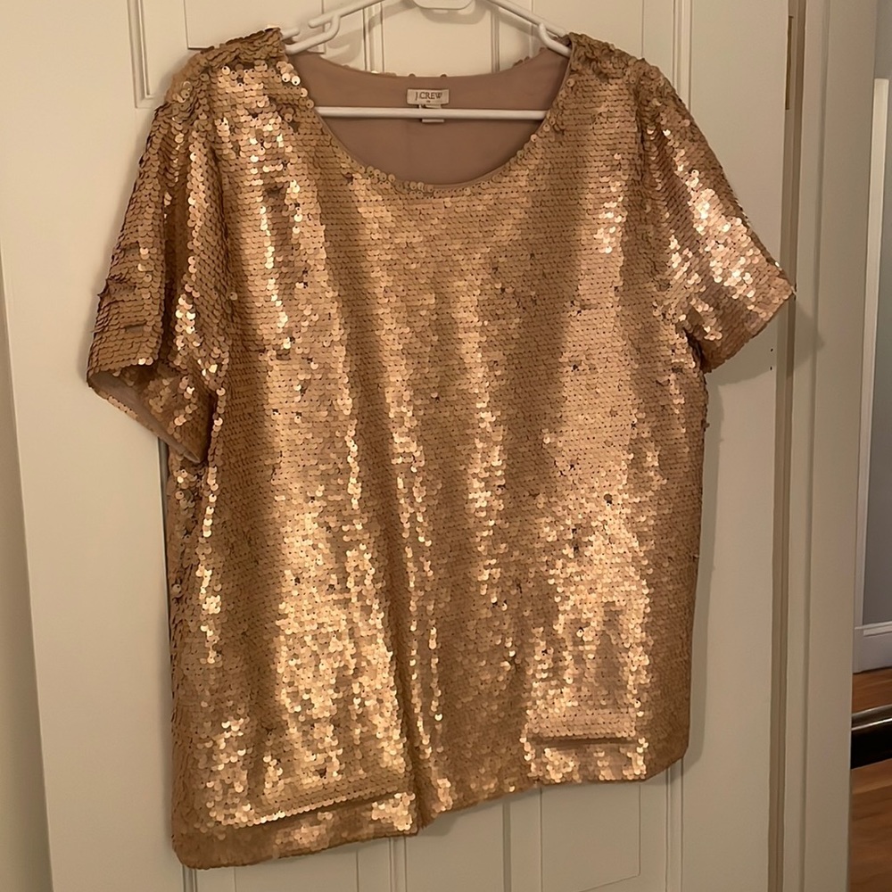 J. Crew sequin top